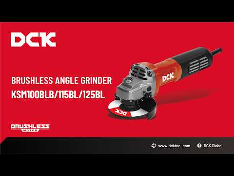 DCK Brushless Angle Grinder KSM100BLB/115BL/125BL